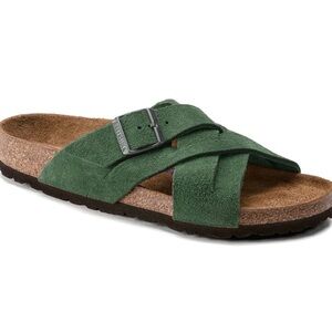 Birkenstock Green Suede Sandals